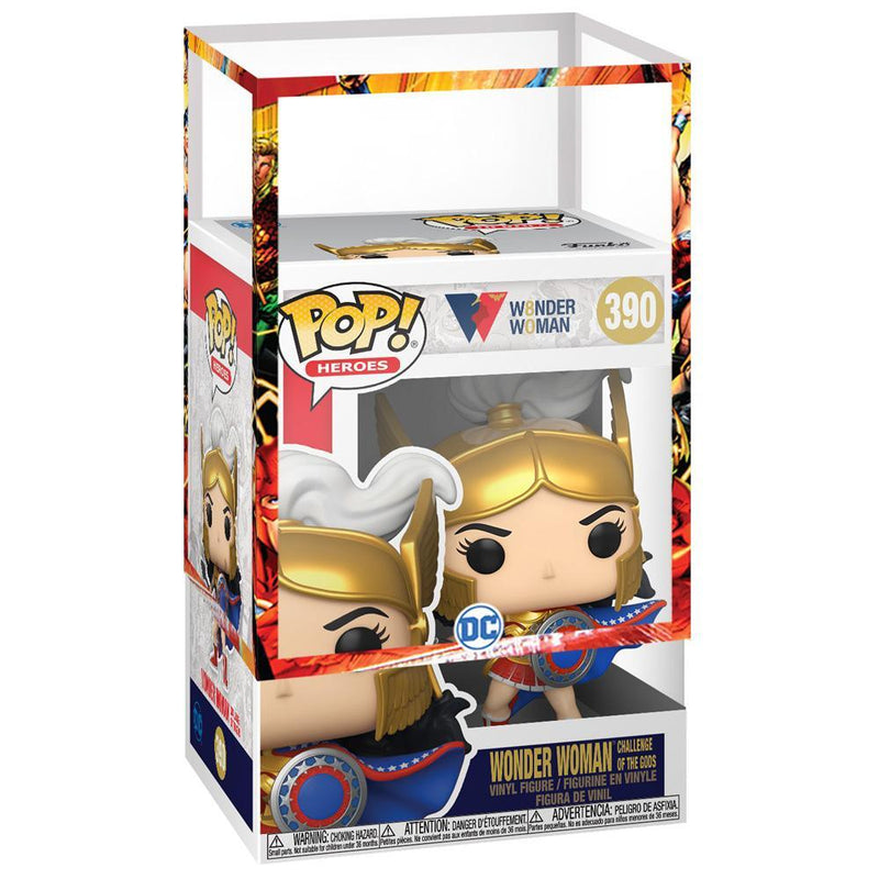 Funko - PRE-ORDER: Funko POP Heroes: WW80th - Wonder Woman (Challenge Of The Gods) With Free DC Sleeve