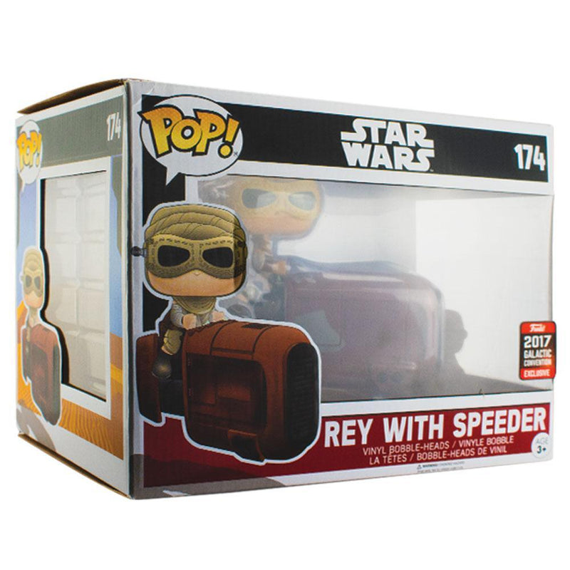 Pop Vinyl Protector - PPJoe Star Wars Rey With Speeder Pop Protector, Rock Solid Funko Vinyl Protection