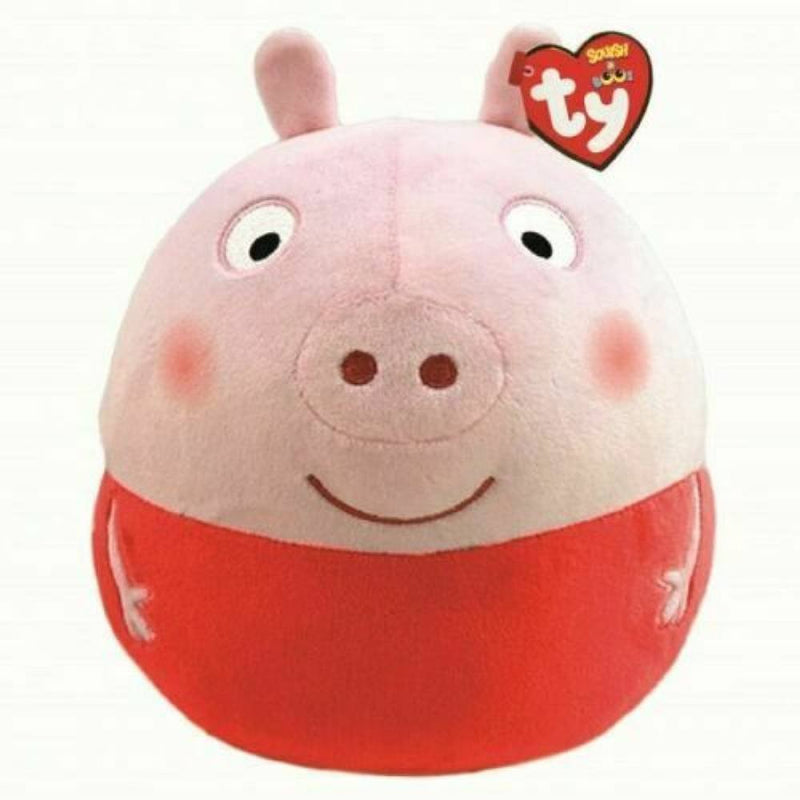 IN STOCK: TY Peppa Pig 10" Squish-A-Boo: The Perfect Plush for Peppa Fans! Soft, Colorful, and Extra Cuddly. Fast Delivery & Excellent Customer Service. Order Now! - PPJoe Pop Protectors